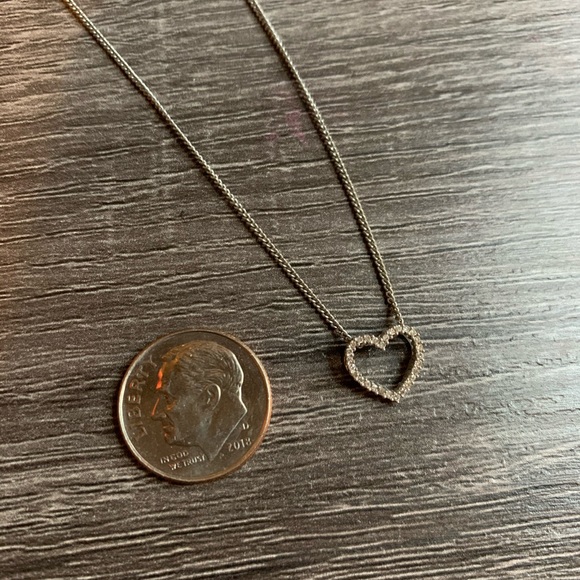 Heart shaped diamond necklace - Picture 2 of 4